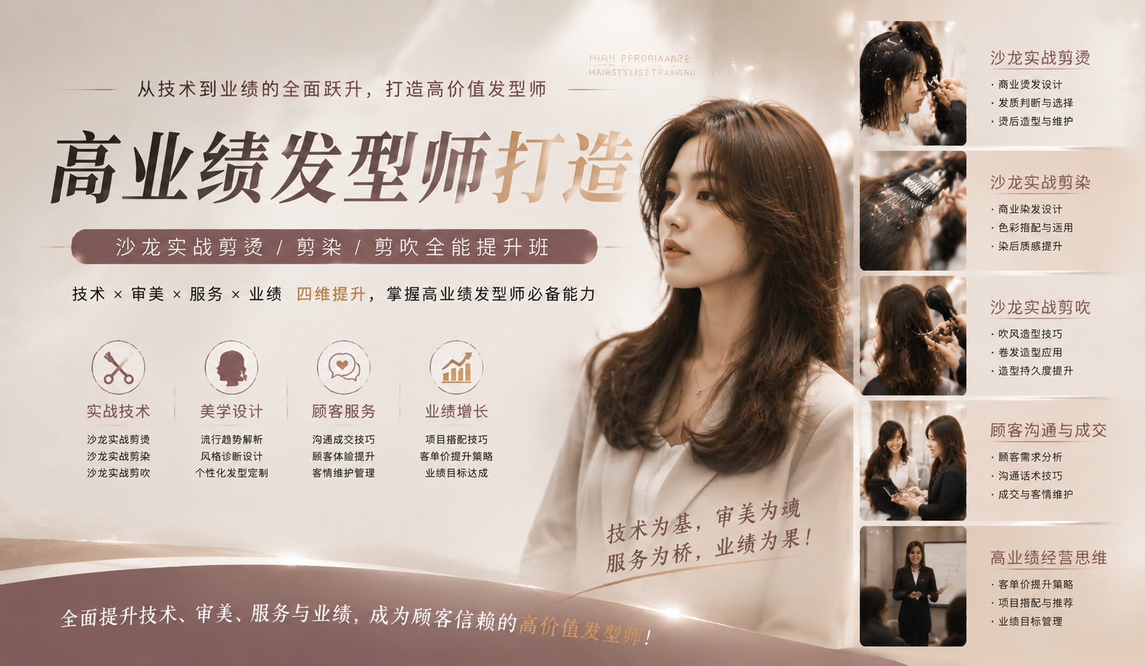 高业绩发型师打造