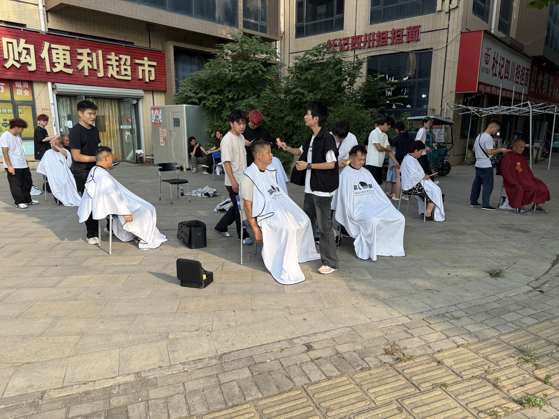 郑州富康美发学校学理发第五天，真人实操