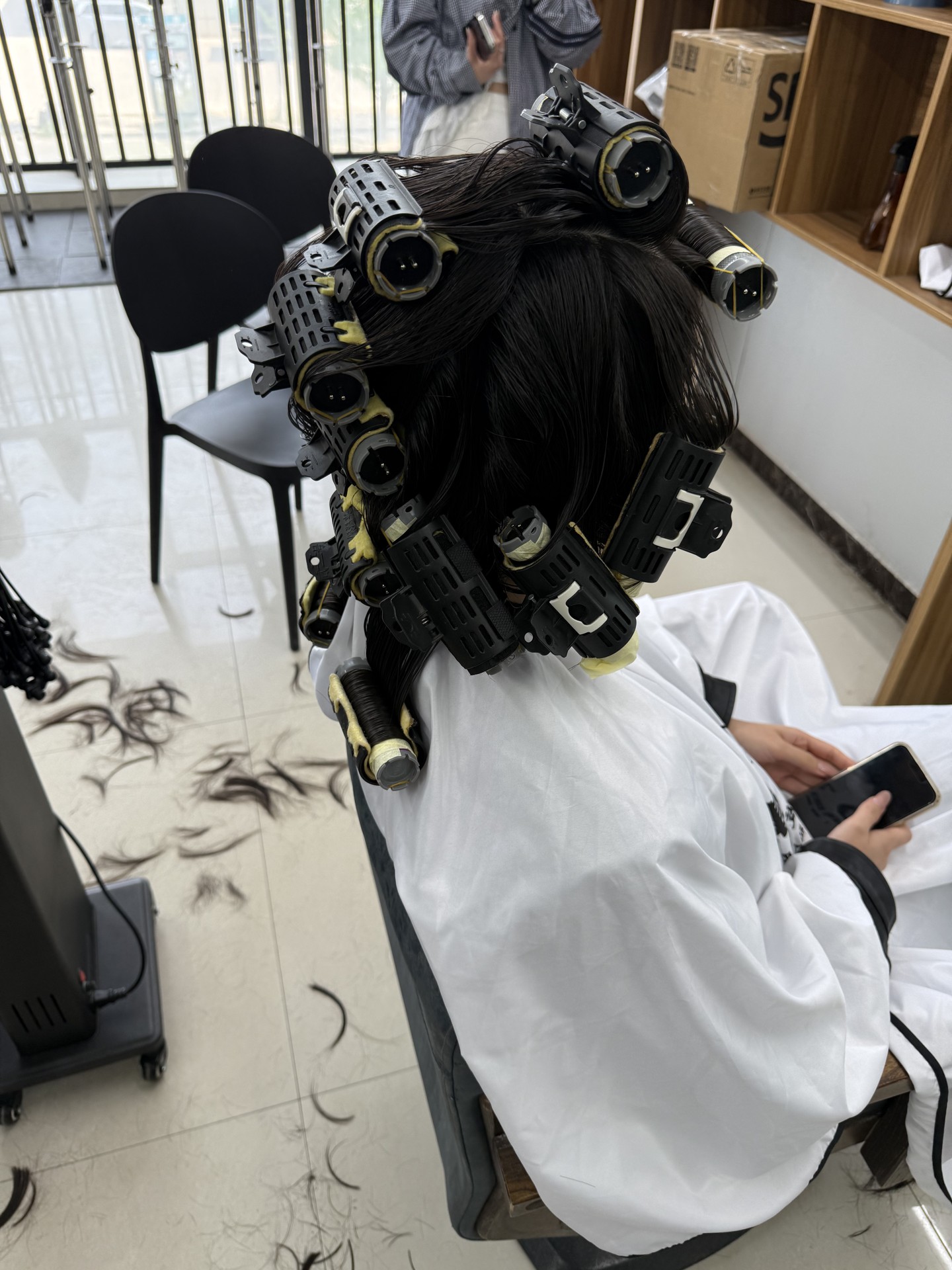 沙龙实战剪烫课第一天｜长发剪烫实操作品课堂记录课堂图片2