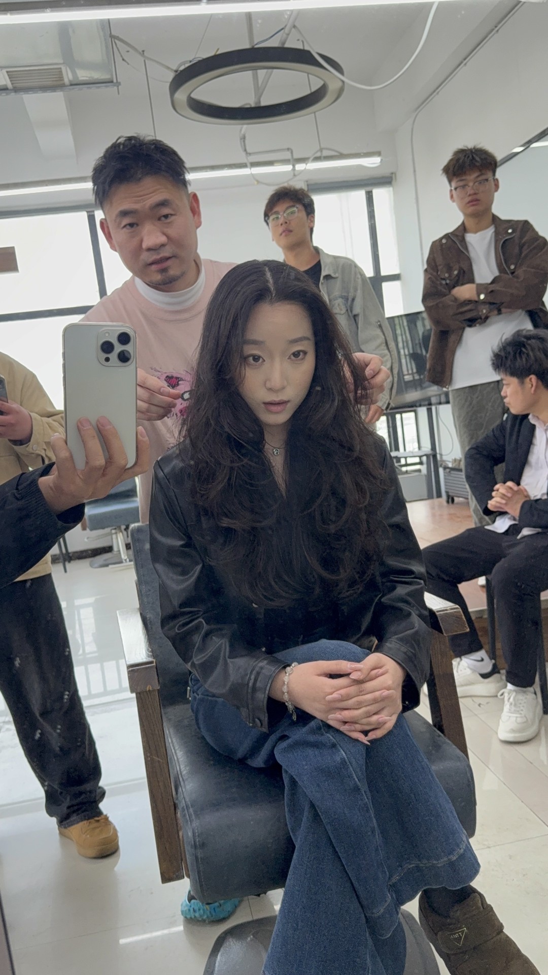 沙龙实战剪烫课第一天｜长发剪烫实操作品课堂记录课堂图片4