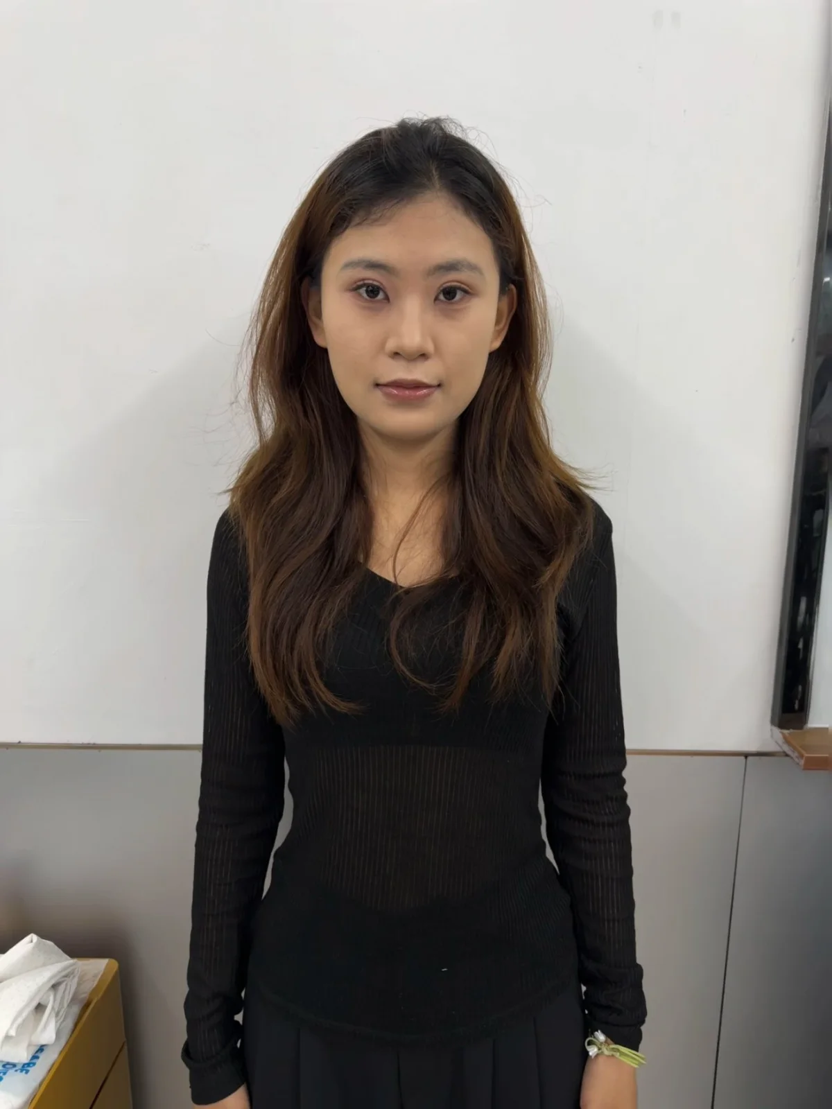 鱼尾烫没剪没烫之前
