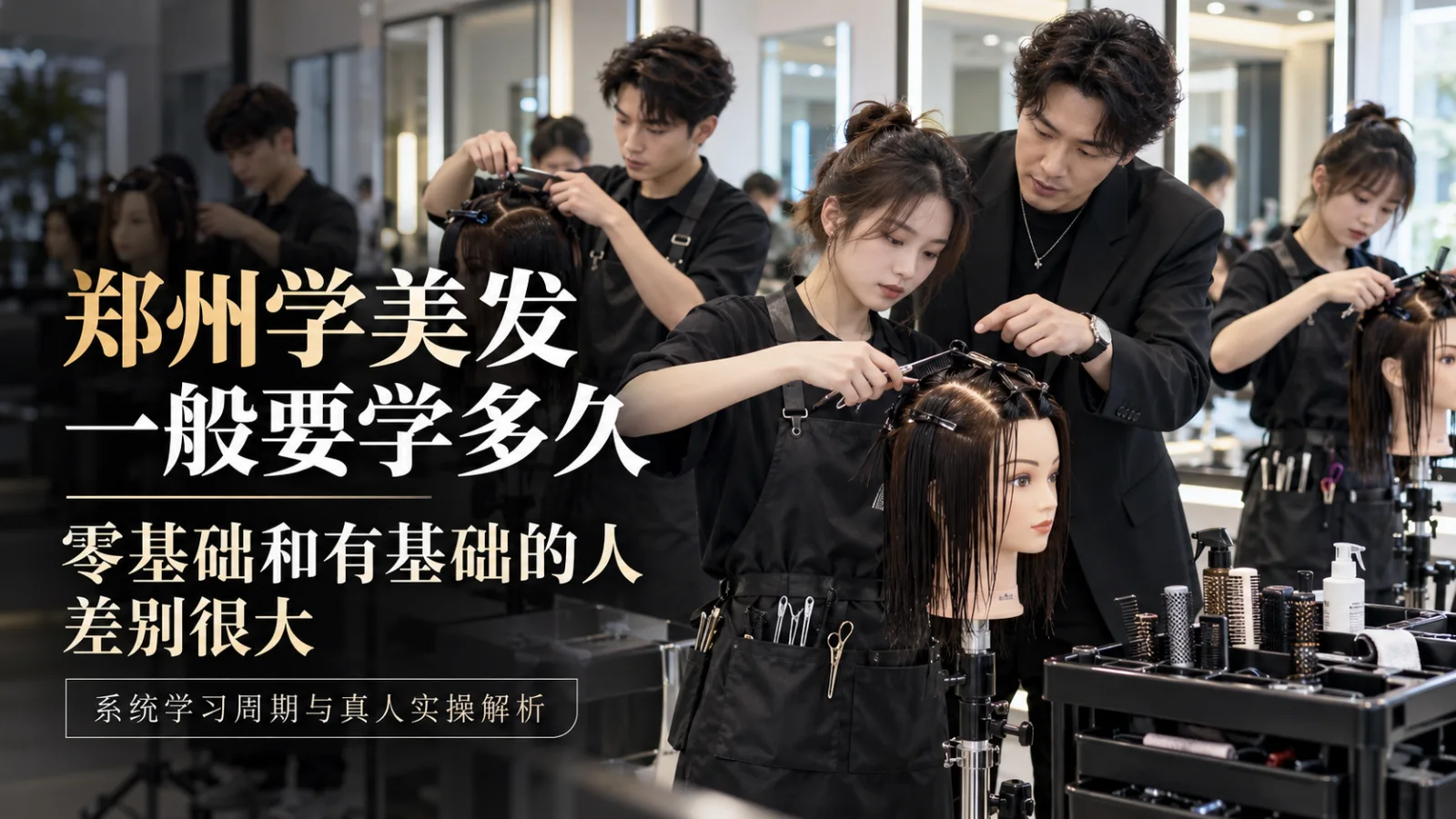 郑州学美发一般要学多久 零基础和有基础的人差别很大