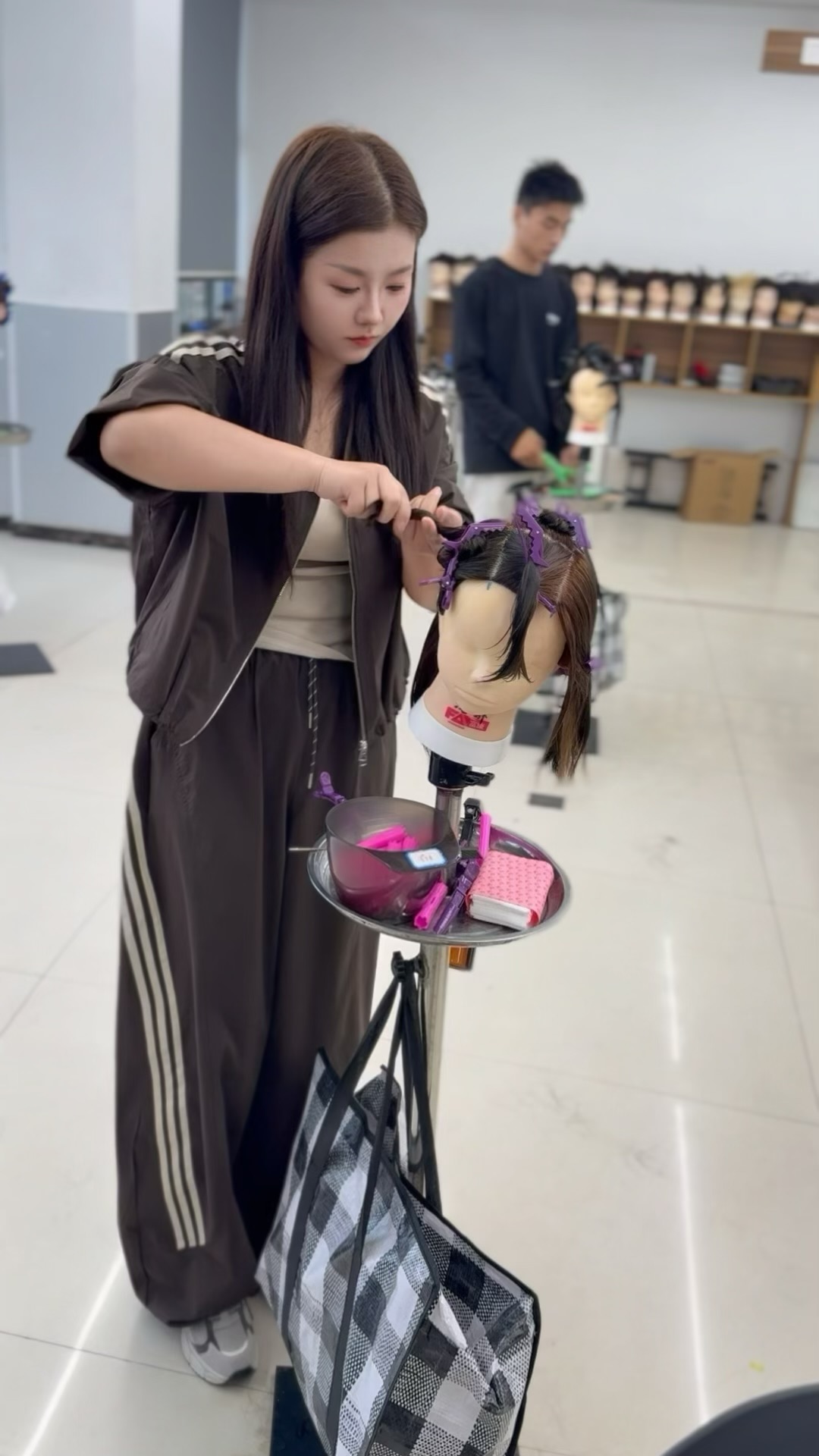 烫发卷杠基本功