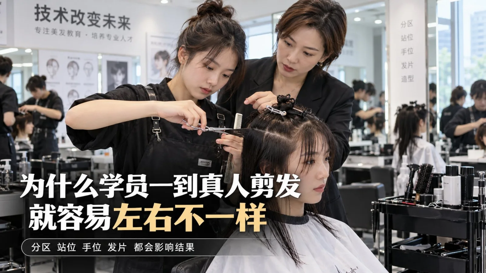 为什么学员一到真人剪发就容易左右不一样
