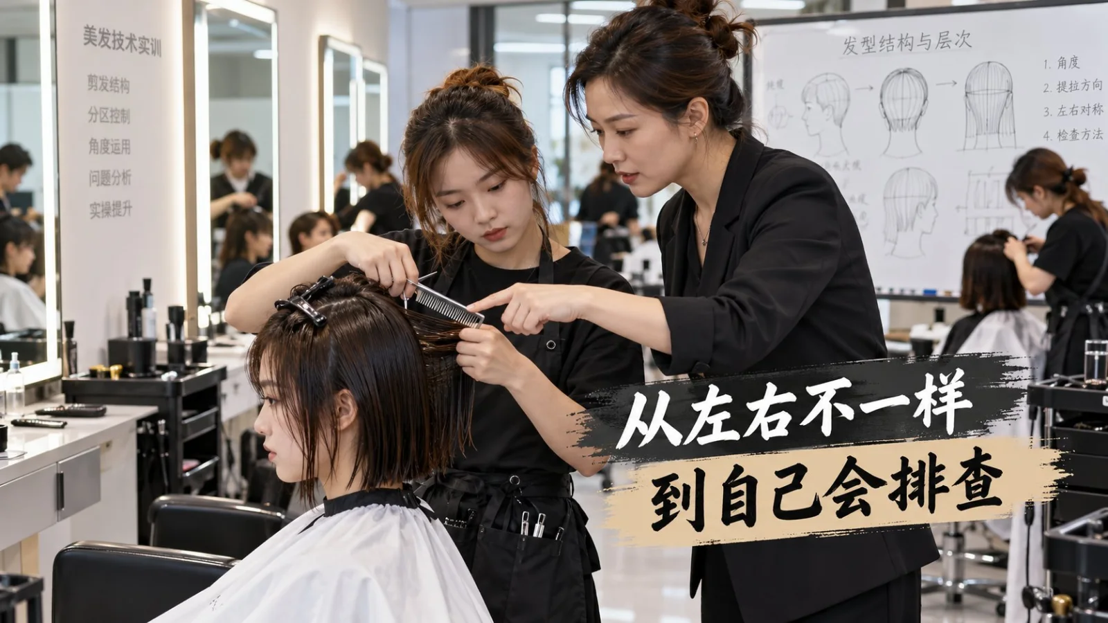 为什么学员一到真人剪发就容易左右不一样课堂图片